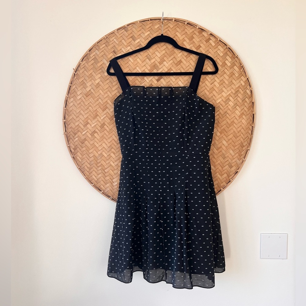 REBECCA TAYLOR SLEEVELESS PLEATED DETAIL MINI DRESS - Picture 4 of 14